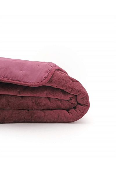 AKSU Soft Vienna Double Bedspread Set (220X240)-Plum