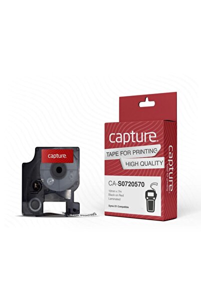 Inna marka Bandă de etichetare 12mm x 7m negru pe roșu 6AUTP-02R, CA-S0720570