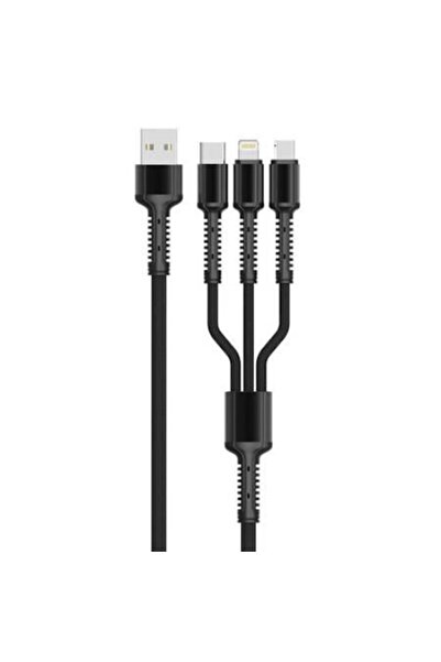 LDNIO Καλώδιο δεδομένων/φόρτισης Ldnio, LC-93 3 σε 1 MicroUSB/USB-C/Lightning...