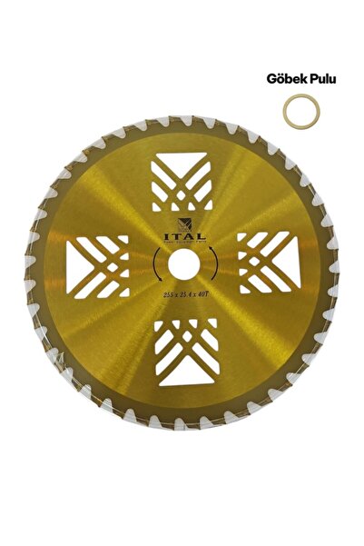 İtal Motorlu Tırpan Daire Testere 40T x 25.4 / 20 x 255mm – Profesyonel Gold ...