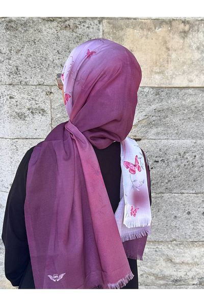 ALDAİR The Pashmina Viscose Fabric Is a Digital Pattern of 110 Grams