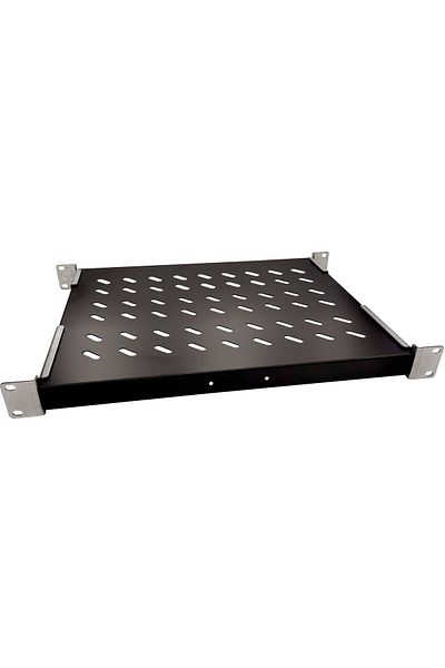 Inna marka Lanview 1U 19" D=600MM Raft Fix Negru, RAS100BL