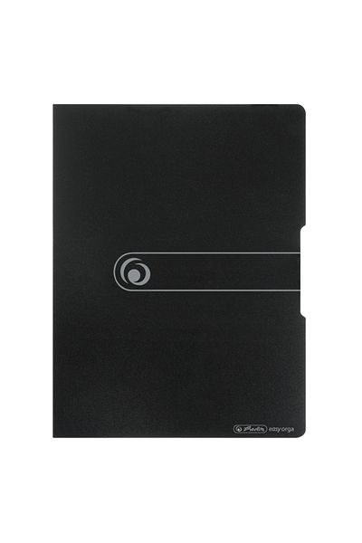 Herlitz Dosar de prezentare, format A4, 20 de plicuri, material PP, culoare negru opac