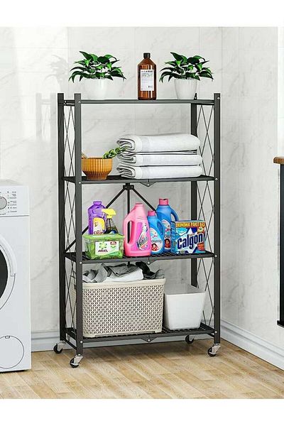 CME 4-Shelf Foldable Iron Storage Cabinet