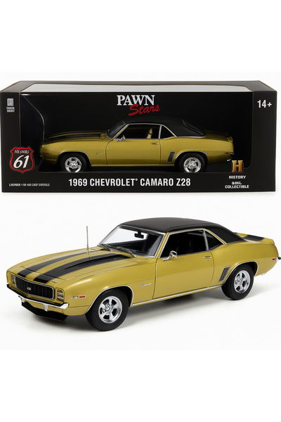 Greenlight Collectibles Highway 61 – 1:18 1969 Chevrolet Camaro Z28 “Pawn Sta...