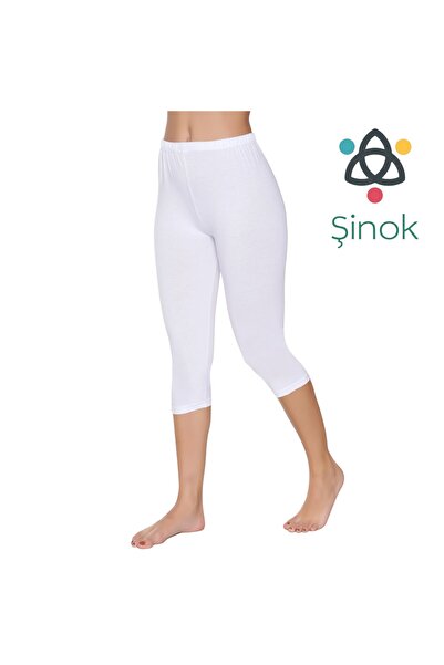ŞİNOK Women's Lycra Plain Knee Length Leggings with Oversized Size