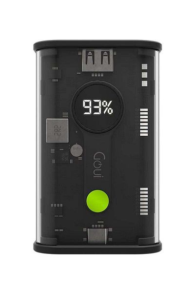 GOUİ Nano Transparent Power Bank 20,000mAh – Fast Portable Charging, Supports Multiple Devices, Qualcom