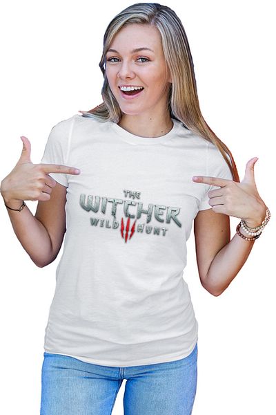 OEM Tricou Femei Witcher Wild Hunt Logo Paranormal Monsters