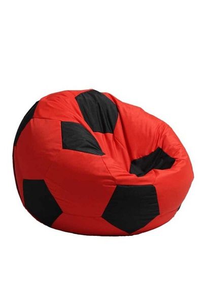 Pufrelax Telstar XL Ball Chair, Waterproof Material - Red & Black