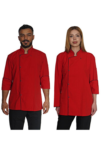 Marka AŞÇI / ŞEF CEKETİ KIRMIZI