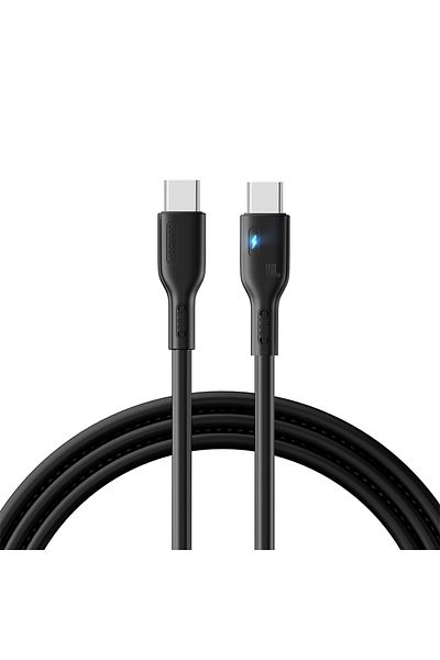 Joyroom Cablu USB-C cu LED 100W 2m negru