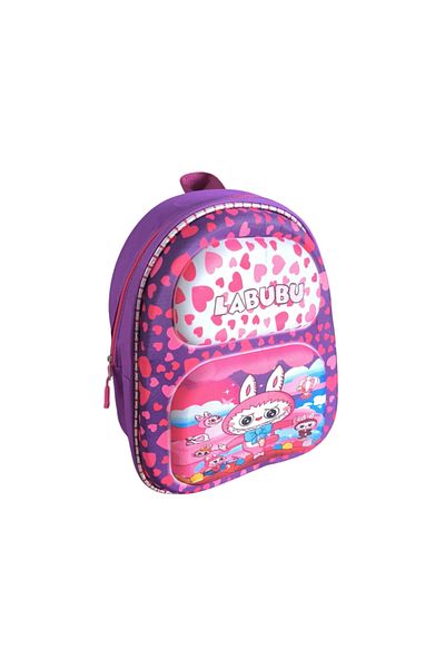 OBAY LİFE Rucsac pentru grădiniță pentru copii, pentru fete, în relief violet NBR5040