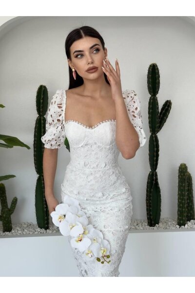 BY BASAK collection Дантелена рокля Зарина