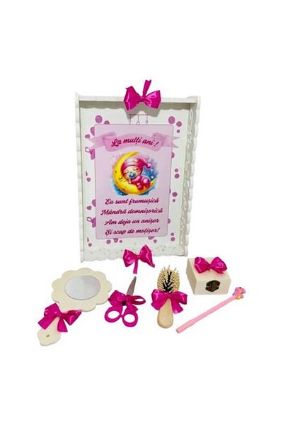 OEM Set tava mot/turta 6 piese, personalizat bebe cu luna