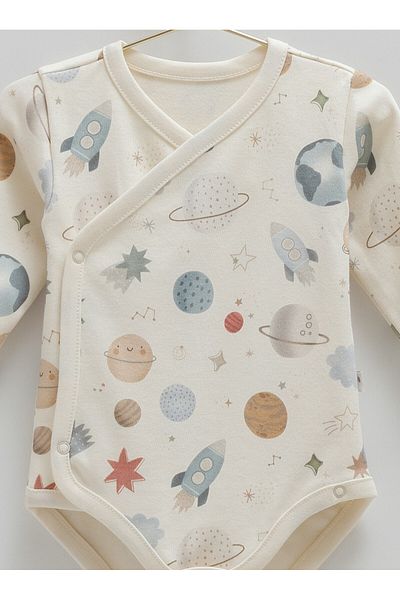 Caramell Newborn 3-Piece Gift Set 0-3 Months 100% Cotton Baby Bodysuit Set and Muslin Blanket (75-85)