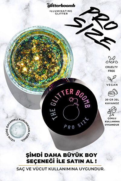 the glitter boomb - jel glitter - Cosmos 20gr PRO SIZE