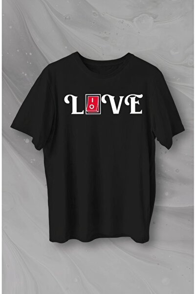 velmorafashion -Velmora Special Design for Valentine's Day Love B Printed T-Shirt - Black -Vlmr