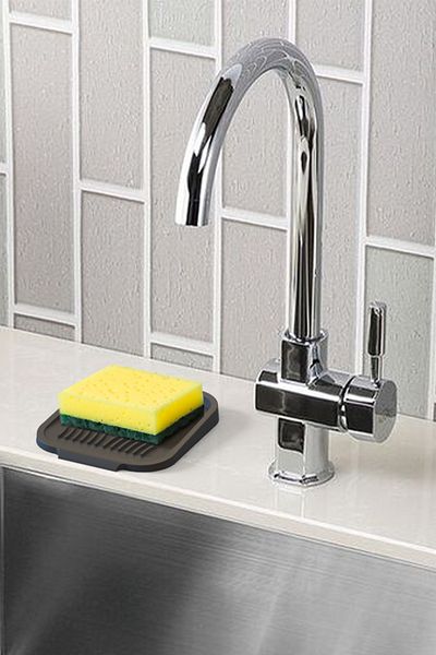 ATA HOME 2 силиконови органайзера за сапунерки, многофункционални, за плот, поставка за течен сапун 12x14 см