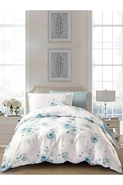 Donetella 4-piece Duvet Cover Set, Queen Size 200 X 230cm, Microfiber, (WITHOUT FILLER)