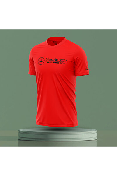 Bulvar Lee Ανδρικό μπλουζάκι με λαιμόκοψη M'ercedes B'enz με τύπωμα / Αυτοκίνητο