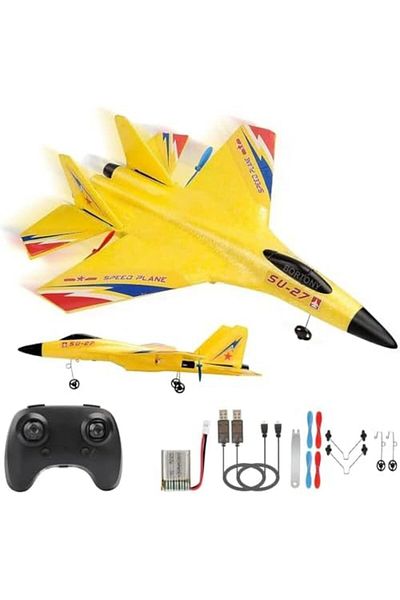 Generic BORTONY RC Plane Jet SU-27, 2.4GHz Ready to Fly Airplane Remote Control Auto Balance Gyro Rechargeab