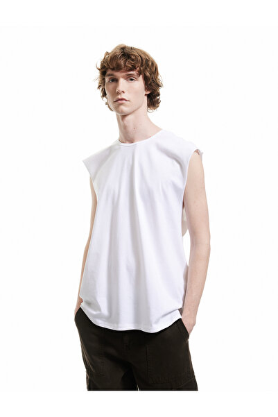 Koton Cotton Crew Neck Basic Sleeveless T-Shirt