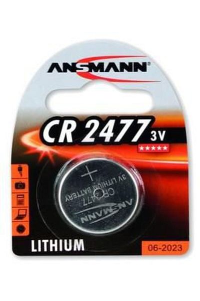 Inna marka Bateria jednorazowa ANSMANN CR 2477 3V Litowa CR2477, 1 sztuka, Srebrna, 1516-0010