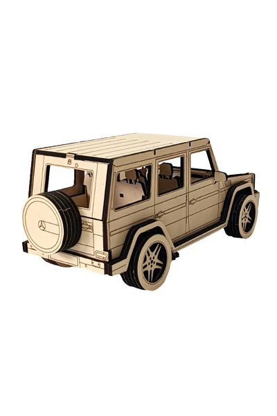 gift plus Wooden G-Class Suv Model – Handmade Laser Cut 3D Puzzle – DIY Hobby and Decor Tool