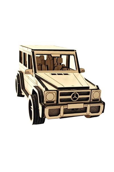gift plus Wooden G-Class Suv Model – Handmade Laser Cut 3D Puzzle – DIY Hobby and Decor Tool