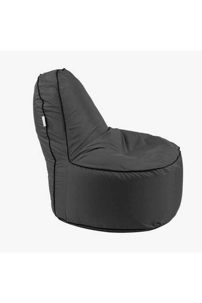 Pufrelax Fotoliu OK, Material impermeabil - Gri inchis