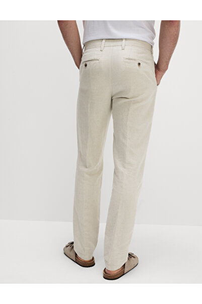Marks & Spencer Regular Fit Keten Karışımlı Chino