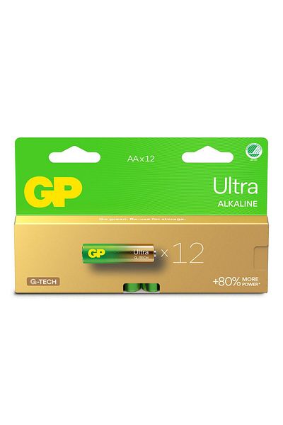 Inna marka Bateria alkaiczna GP Ultra AA/LR6, zestaw 12 sztuk, 151427