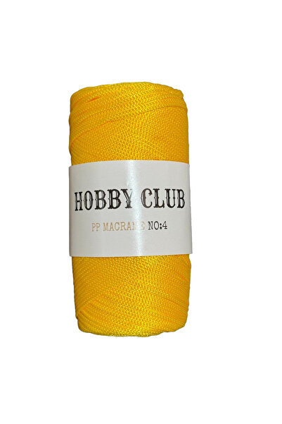 hobby club Полиестер макраме № 4 200GR 2mm-056 Жълт