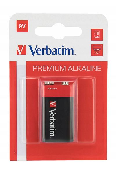 Inna marka Verbatim ALKALINE Bateria 9V 1 PACK, 49924