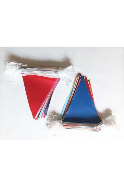 Özdağ Tekstil 2 Adet 25 Metre Üçgen (23*28 cm) Branda Flama Paket İçeriği 50 ...