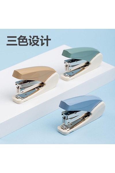 Deli 0230-T Effort-Saving Desktop Stapler with 1000 Staples, 20 Sheet Capacity, 60% Reduced Press Fo