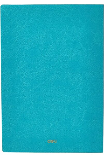 Deli EN135L BL A5 70gsm Leather Cover 80 Sheets Notebook