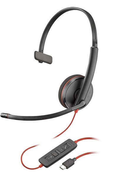 Inna marka Zestaw słuchawkowy HP Blackwire 3210 Mono USB-C + adapter USB-C/A (hurt), 8X214A6