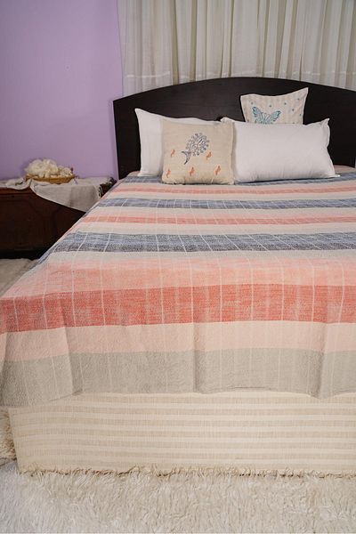 Defne&Apollon İpekçilik Natural Line – Handwoven 80% Cotton 20% Linen Double Pique - Mixed Color1