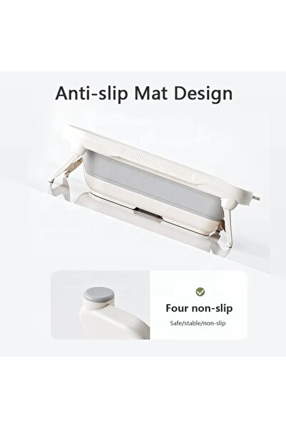 Little Mom Little Mom Grey baby bathtub, foldable, compact design, color temperature display depending on the