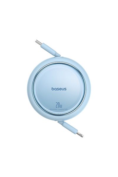 Baseus Kabel przewód zwijany Free2Pull USB-C - iPhone Lightning 20W 1m - niebieski