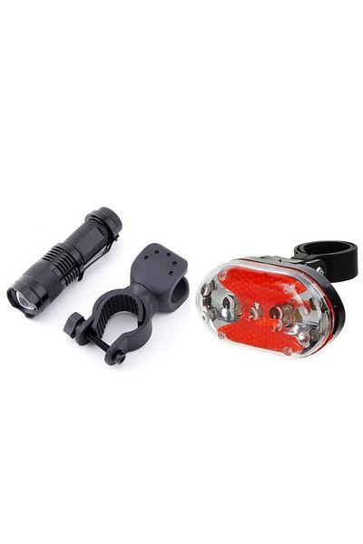 Carsons Front Q5 Focus Zoom Headlight & Rear 9 LED Tail Light Set