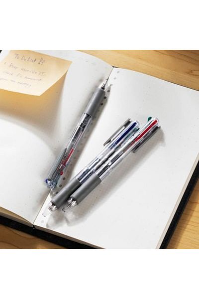 Deli Retractable Smooth Ball Point Pen, Bullet tip: 0.7mm, 4 Colors, 36 Pcs (EQ182)