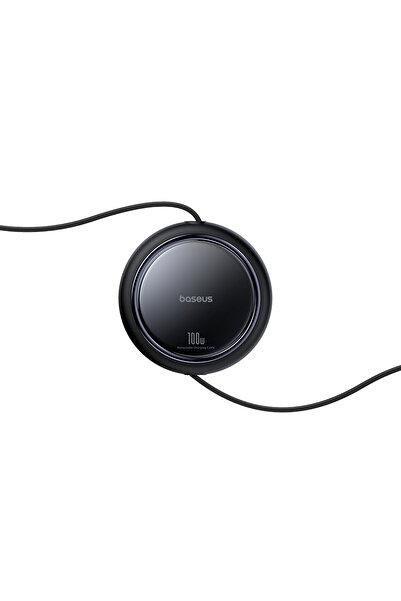 Baseus Kabel przewód zwijany USB-C - 2 x USB-C Bright Mirror Series 100W 1m - czarny