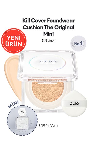 CLIO وسادة فونوير ذات تشطيب غير لامع، وسادة فونوير الأصلية الصغيرة (21N LİNEN) Spf50 Pa