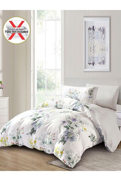Donetella 4-piece Duvet Cover Set, Queen Size 200 X 230cm, Microfiber, (WITHOUT FILLER)