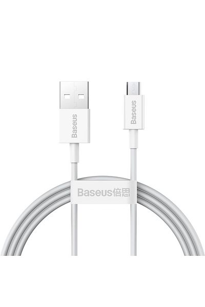 Baseus Superior kabel przewód USB microUSB do szybkiego ładowania 2A 1m biały