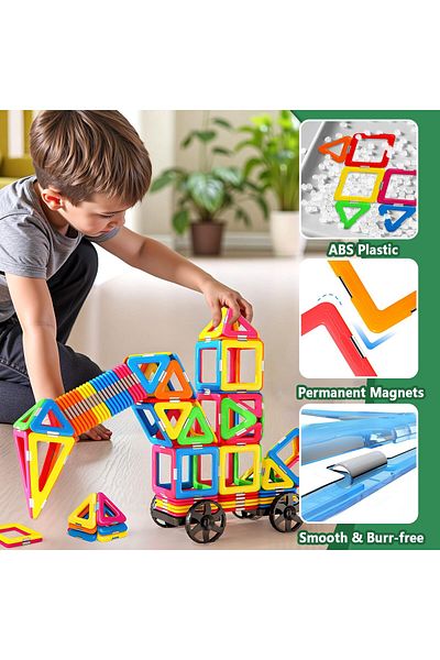 COOYA Magnetic Building Blocks for Kids,Safe & Durable,STEM Creativity Educational Toys for Creative Play