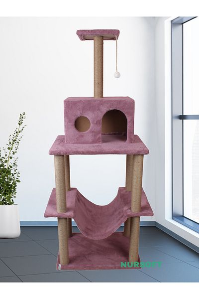Nursoft Zooplus Tower XXL Cat Scratching and Playing House Platform