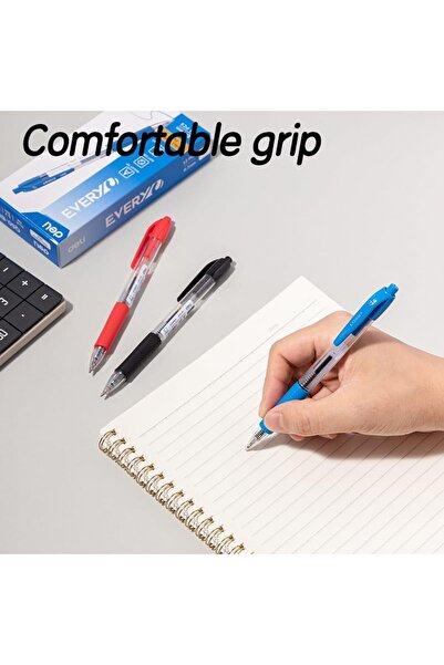 Deli EQ60-BL 0.7 mm Bullet Tip Ballpoint Pen 12-Pieces